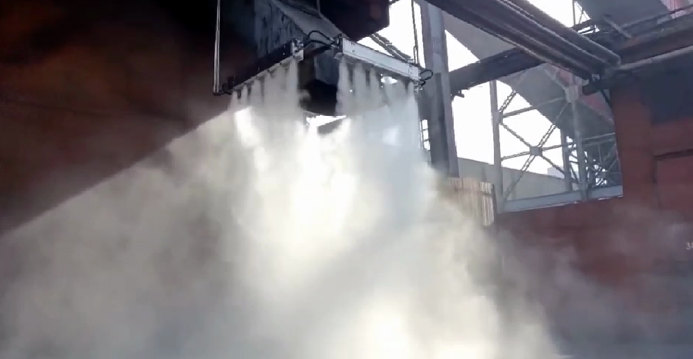 下料口干雾抑尘系统
